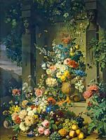 Van Dael, Julie's tomb, is an oil painting on Canvas between 1803 and 1804 - by Flemish-French painter and drawer, Artist: Jan Frans van Dael (1764–18...