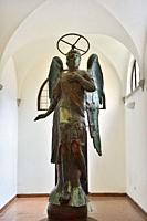 Italy, Unesco World Heritage Site, Venice, Church of San Giorgio Maggiore, Ancient bronze angel.