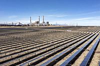 Pueblo, Colorado - The Bighorn Solar Project. The 300 Megawatt facility will provide most of the power for the nearby Evraz Rocky Mountain Steel mill....