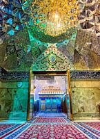 Salahalden ,Iraq: picture for Syed Muhammed (Sab' Al-Dujail) holy shrine in Balad cityin slahaalden in Iraq , and showing the mausoleum from the insid...