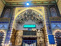 Salahalden ,Iraq: picture for Syed Muhammed (Sab' Al-Dujail) holy shrine in Balad cityin slahaalden in Iraq , and showing the mausoleum from the insid...