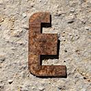 letter e, E, photo composition of creative alphabet building.