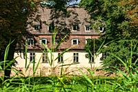 Historical Baroque Nehringen Manor House from the early 18th century, community of Grammendorf, Mecklenburg-Western Pomerania, Germany, August 9, 2010...