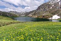 Cerveriz lake, Saliencia lakes group, Somiedo natural park, Asturias, Spain.