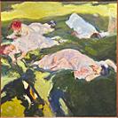 Joaquin Sorolla (1863-1923). The siesta (La siesta). 1911. Oil on canvas. 200 x 201cm. . . Joaquin Sorolla y Bastida was a Spanish painter of the late...
