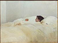 Joaquin Sorolla y Bastida (1863-1923). Mother (Madre). 1895-1900. Oil on canvas. 169 x 125 cm. . . Joaquin Sorolla y Bastida was a Spanish painter of ...