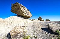Rock formationa in Toadstool Geologic Park. in the Oglala National Grasslands. near Crawford Nebraska.