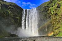 Skogafoss Waterfall, Iceland.