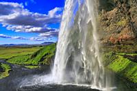 Seljalandsfoss Waterfall, Iceland.