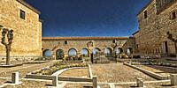 Viewpoint of Los Arcos, 17th Ducal Passageway, Santa Clara Square, Lerma, Burgos, Castile Leon, Spain, Europe.