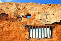 ruins of the old masoveries of the Casa de los Coroneles, La Oliva, Fuerteventura, Canary Islands, Spain