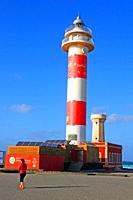 Tostón Lighthouse or Cotillo Lighthouse, Fuerteventura, Canary Islands, Spain