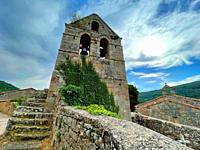 Romanesque church. Aldea de Ebro, Cantabria, Spain.