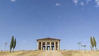 Parthenon replica built with recycled building materials. Don Benito, Badajoz, Spain.