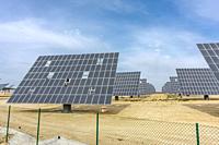 Electric solar panel park, Murcia province, Spain.