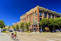 Palace Hotel at 1004 Water Street, Port Townsend, Washington. Built in 1889 and originally known as the Captain Tibbals Building, after its builder He...