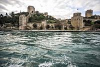 Rumeli Fortress. View from cruise boat.