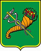 Coat of arms of the Ukrainian city of Kharkiv - Ukraine.