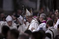 Vatican City, Vatican 11 October 2022. Pope Francis celebrates a mass for the 60th anniversary of the opening of the Second Vatican Ecumenical at St P...