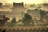 Roofs of Forbidden City, Beijing.