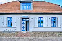 Hafenamt, Harbourmaster´s Office, building and seat of the Port Authority, Town Harbor of Greifswald Wieck, Hanseatic Town of Greifswald, Mecklenburg-...