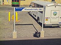 Amtrak train station at Klamath Falls, Oregon.