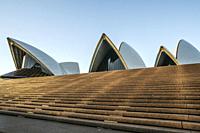 Sydney Opera House at sunset. Sydney, New South Wales, Australia.