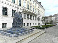 Vienna (Austria). The fountain of life of the wave of water, by the sculptor Hans Muhr in the city of Vienna.
