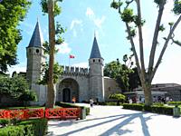 Istanbul (Turkey). Gate of the Reception of Topkapi Palace in the city of Istanbul.
