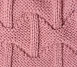 Texture of knitted pink fabric, close up.