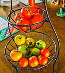 Basket of tomatoes.
