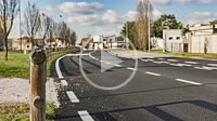 A scenic video of a quiet road in a small town in the Po Valley region of Italy. The video captures the picturesque and peaceful atmosphere of the tow...