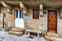 The doors with stone stilts are characteristic of the place of Combarro, in the province of Pontevedra, in Galicia. These doors were built with hand-c...