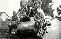 World War II - FRANCE. Tanks, Hotchkiss H-35, Hotchkiss H 35 40093.  The Hotchkiss H-35 was a light French tank employed by the French Army during Wor...