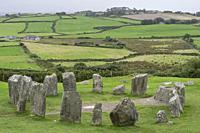 Megalithic Circle of Drombeg, - The Altar of the Druid-, Rosscarbery approximately from the year 150 a. c. , Ireland, United Kingdom.