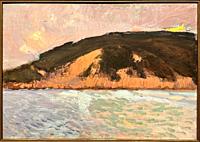 Monte Ulía, San Sebastián, 1917-1918, Joaquín Sorolla (1863-1923) In the foreground, the calm, gray waters. In the background rises the brown-gray mou...