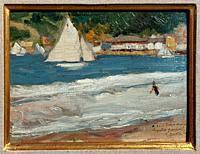 ¨Playa de San Sebastián´, 1912, Oil on canvas This painting by Spanish artist Joaquín Sorolla depicts a seascape of the San Sebastián beach in norther...