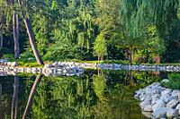 Minoru Lakes inner city park in Richmond British Columbia Canada.