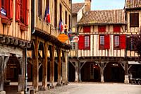 Arcaded square in Mirepoix. France.