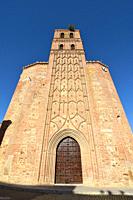 Gothic mudejar church of la Concepción. Granja de Torrehermosa. Badajoz province. Extremadura. Spain