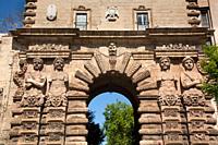 Porta Nuova (town gate), Palermo, Sicily, Italy