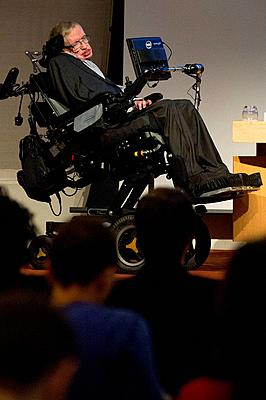 Stephen Hawking attends as STARMUS panel announces ground-breaking Stephen Hawking Medals for Science Communication at the The Royal Society Credit: E...-stock-photo