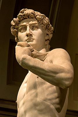 Europe, Italy, Florence. Michelangelo David in Accademia Gallery.-stock-photo