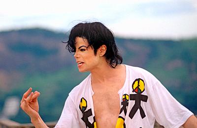 Michael Jackson on 01.02.1996 in Rio / Salvador. | usage worldwide. - Rio / Salvador/Brazil-stock-photo