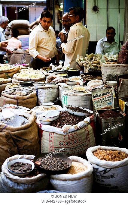 Spice market Khar Baoli Marg, Old Delhi, India