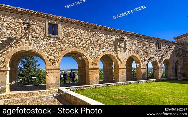 Viewpoint of Los Arcos, 17th Ducal Passageway, Santa Clara Square, Lerma, Burgos, Castile Leon, Spain, Europe