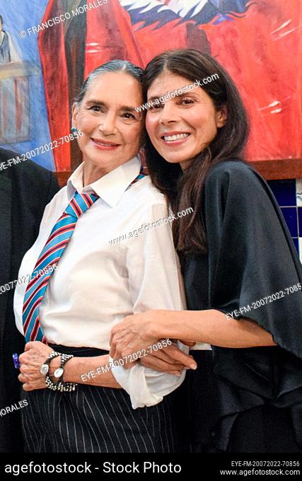 July 20, 2022, Mexico City, Mexico: Ely Guerra, Ofelia Medina attend at press conference of the concert ""Chavela and her women