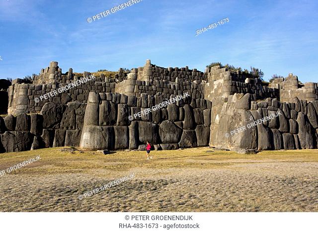 Sacsayhuaman the former capital of the Inca empire, UNESCO World Heritage Site, Cuzco, Peru, South America