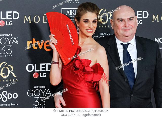 Ruth Gabriel attends the Spanish Cinema awards Goya 33rd edition at FIBE attends 33rd Goya Cinema Awards 2019 at Palacio de Congresos y Exposiciones FIBES on...