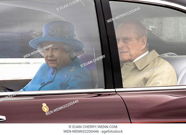 HRH Queen Elizabeth officially opens Queensferry Crossing at Rosyth. Featuring: Queen Elizabeth II, Duke of Edinburgh Where: Rosyth